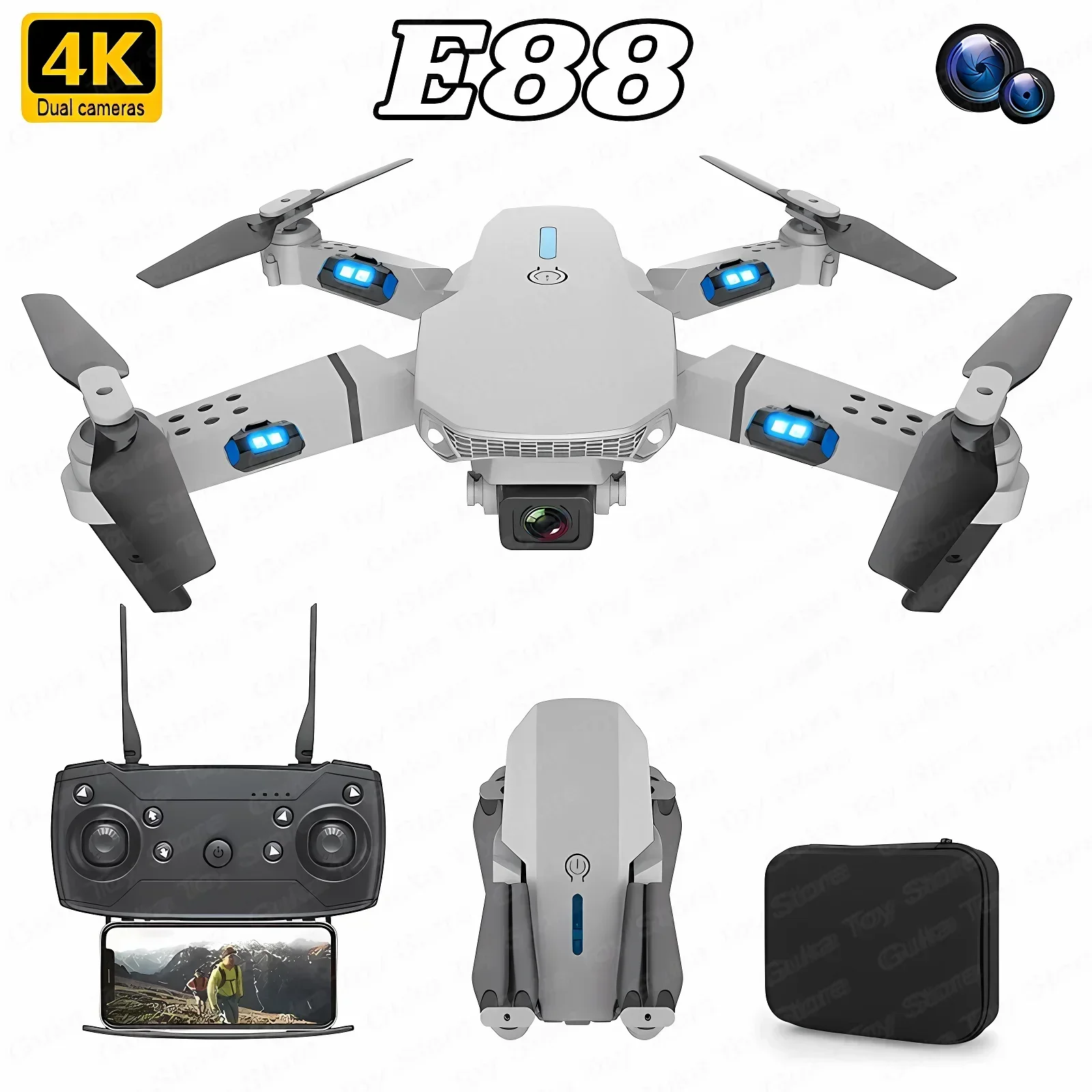 Rc Helicopter Case - E88 Pro WIFI FPV Drone Wide