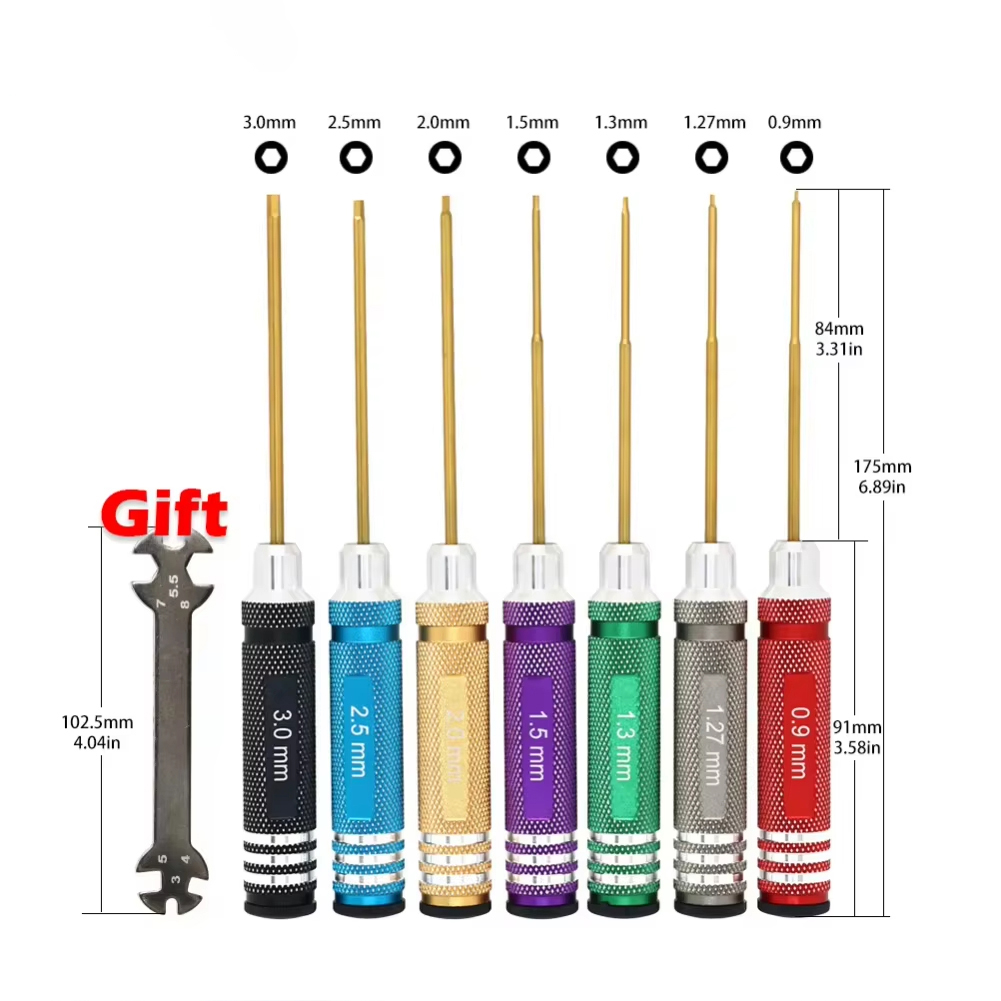 7pcs Hex Screw Driver Set Tita - огляд і ціна Rc Helicopter Tool Kit
