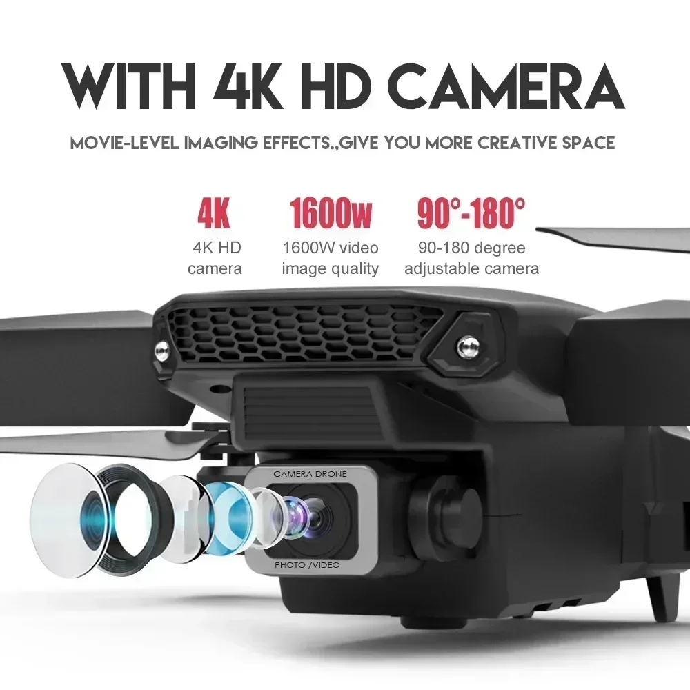 E88 Pro WIFI FPV Drone Wide An - огляд і ціна Rc Helicopter Case